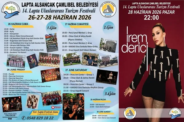 14. Uluslararası Lapta Turizm Festivali programı